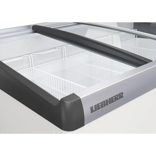 Liebherr Flat Glass Lid Chest Freezer with 5 Baskets - 369Ltr