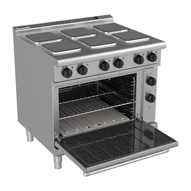 Waldorf 800 - 900mm Electric Range Static Oven Low Back Version
