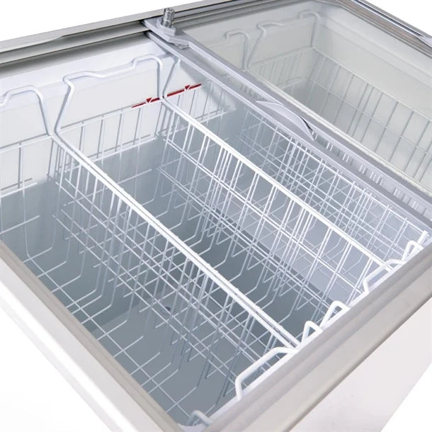 Bromic Display Chest Freezer - Flat Glass Top - 296Ltr