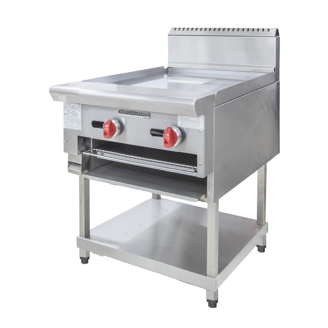 Stoddart American Range 609mm wide Combination Griddle / Salamander - NAT
