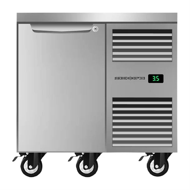 SKOPE One Solid Door Underbench GN 1/1 RH Fridge - PG11.UBR.1.SD.RH