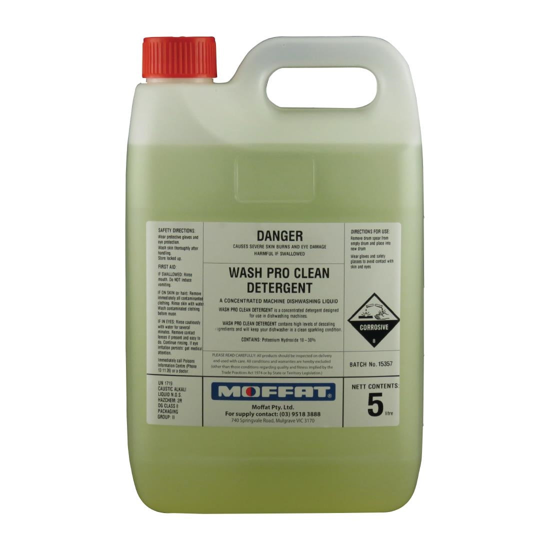 Wash Pro Clean Detergent - 5Ltr (Box 2) (Direct)