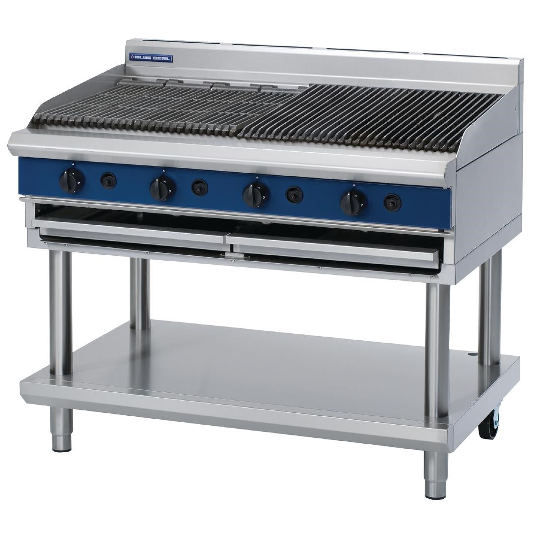 Blue Seal 1200mm Gas Chargrill On Leg Stand