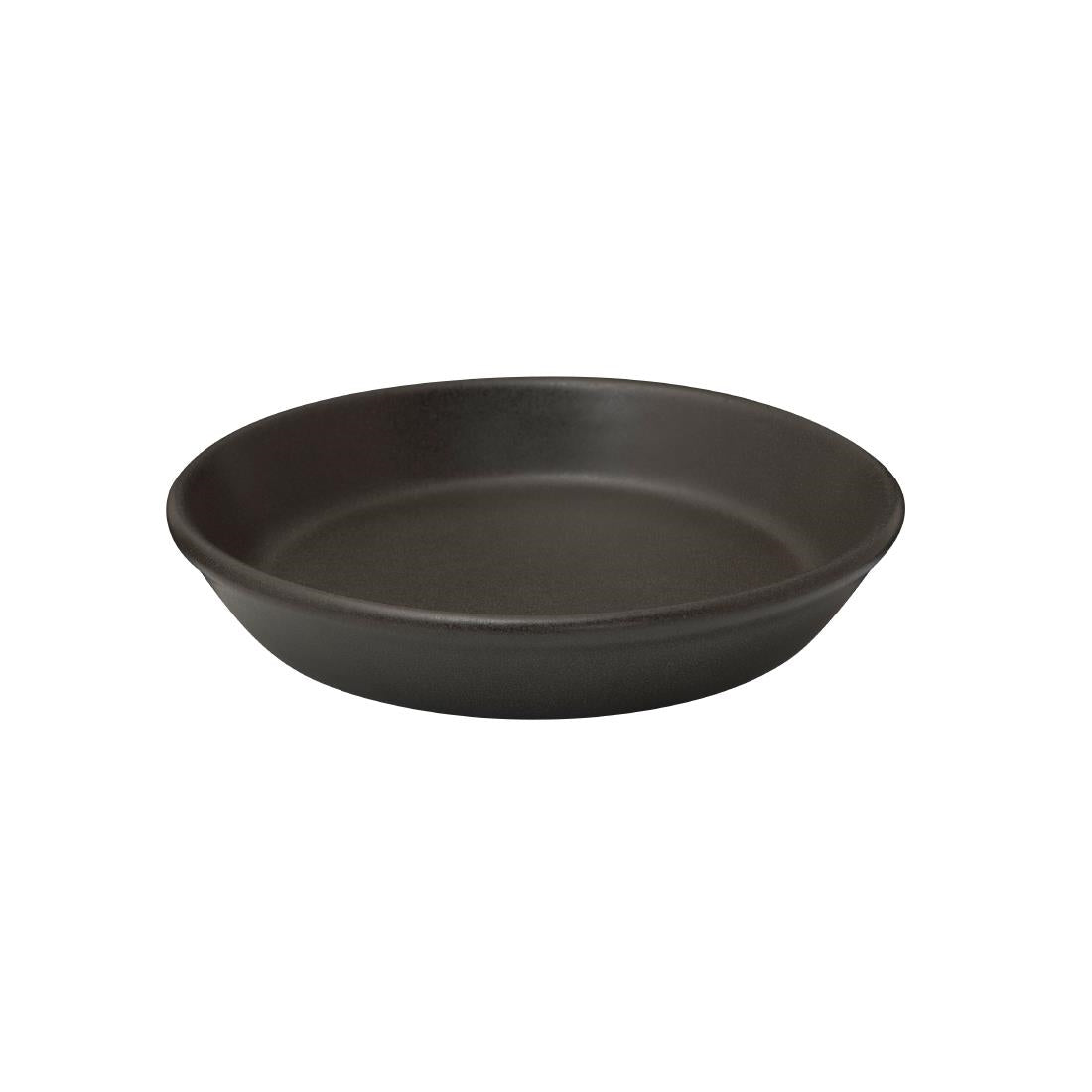 Zuma Tapas Dish Tapered Charcoal - 160mm dia (Box 3)