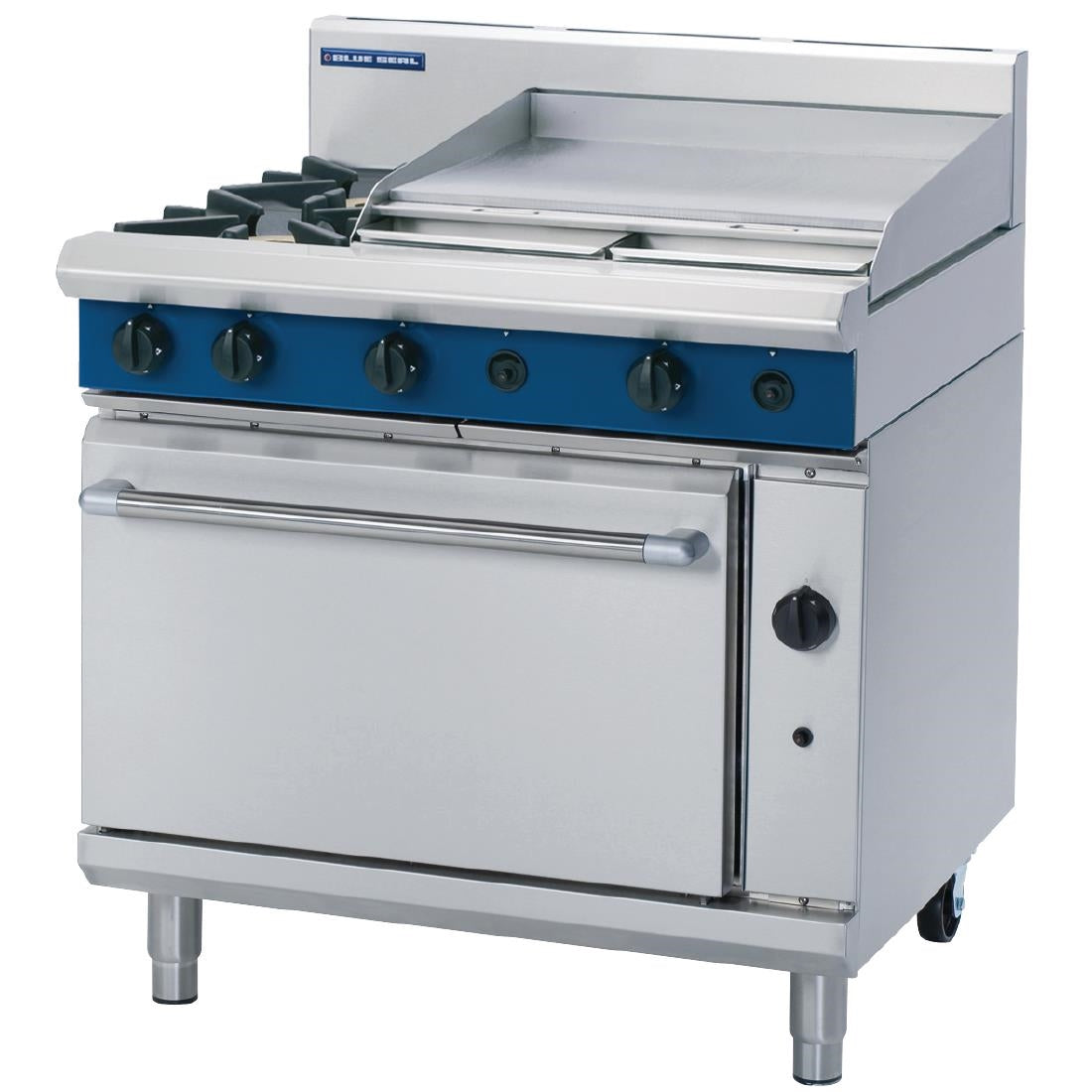 Blue Seal By Moffat 900mm Static Oven Range 2X Burners and 600mm Griddle
