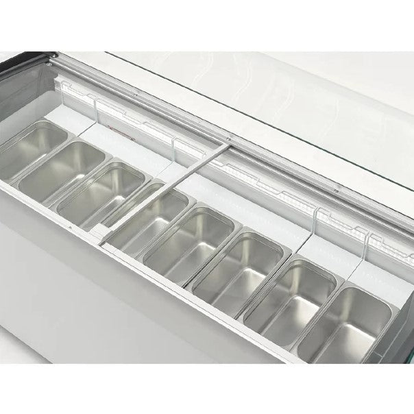 Liebherr Gelato Freezer EFI3553 with Glass Canopy - 9x5Ltr Gelato Tubs