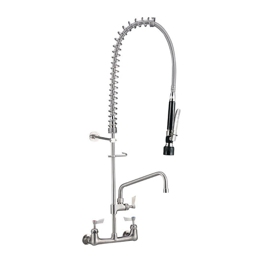 3monkeez Exposed Wall Mounted Pre-rinse Unit with Pot Filler Complete with Black