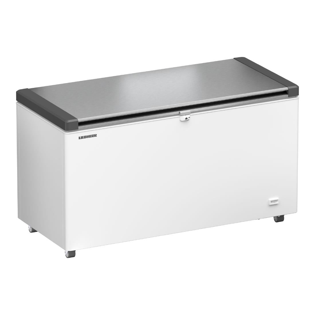 Liebherr Flip Lid Chest Freezers Stainless Steel with 6 Baskets 404Ltr