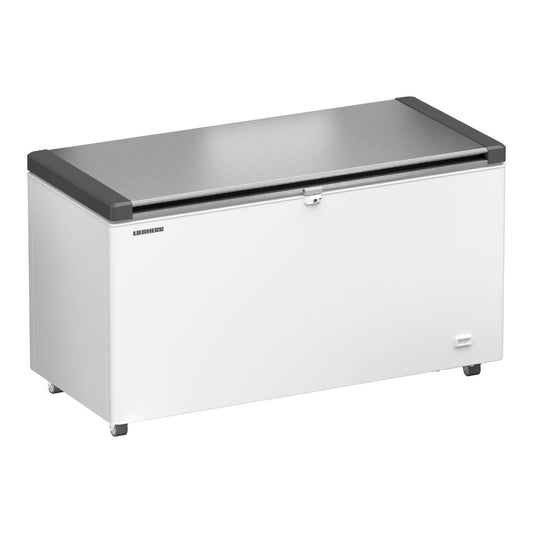 Liebherr Flip Lid Chest Freezers Stainless Steel with 6 Baskets 404Ltr