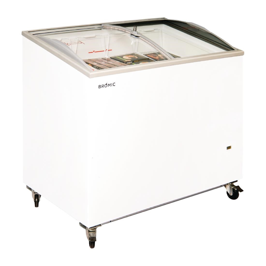 Bromic Display Chest Freezer - Curved Glass Top - 264Ltr