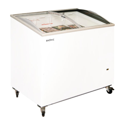 Bromic Display Chest Freezer - Curved Glass Top - 264Ltr