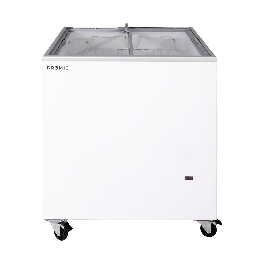 Bromic Display Chest Freezer - Flat Glass Top - 191Ltr