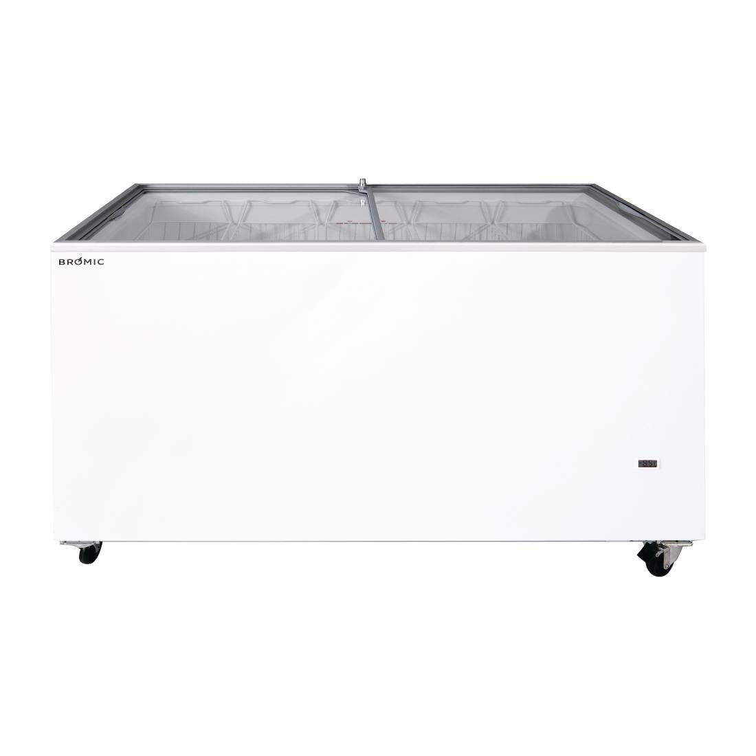 Bromic Display Chest Freezer - Flat Glass Top - 401Ltr
