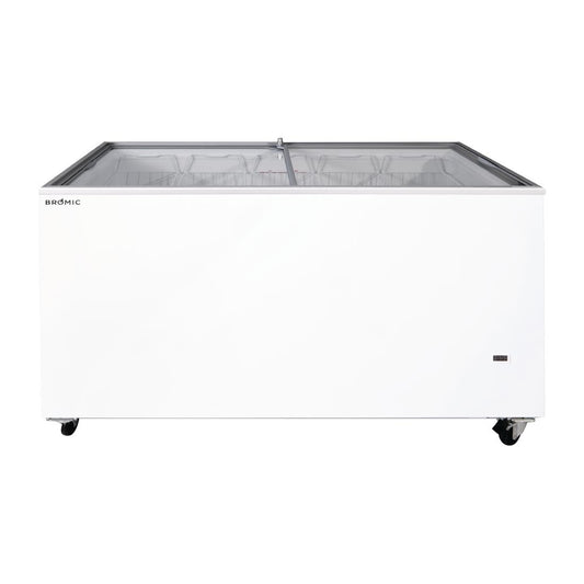 Bromic Display Chest Freezer - Flat Glass Top - 401Ltr