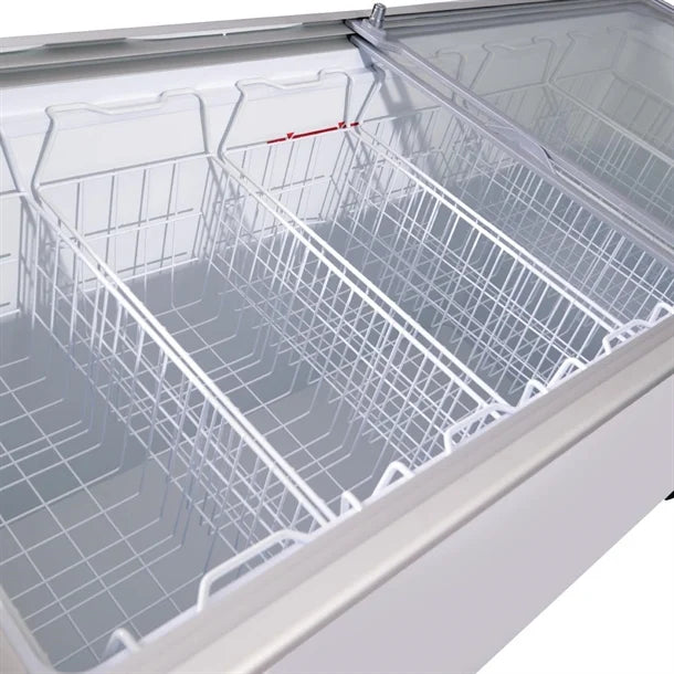 Bromic Display Chest Freezer - Flat Glass Top - 491Ltr