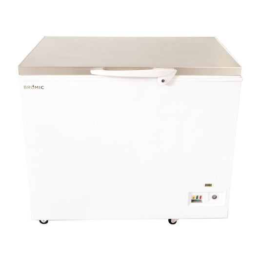 Bromic Storage Chest Freezer - Flat Stainless Steel Top - 296Ltr