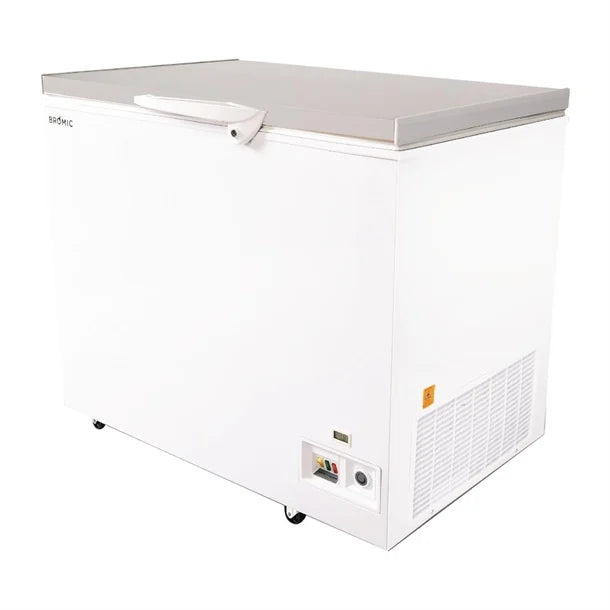 Bromic Storage Chest Freezer - Flat Stainless Steel Top - 296Ltr