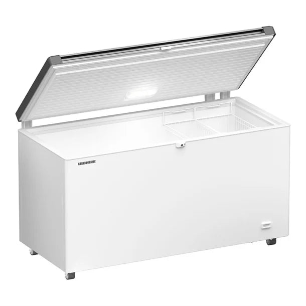 Liebherr Flip Lid Chest Freezers Stainless Steel with 6 Baskets 404Ltr