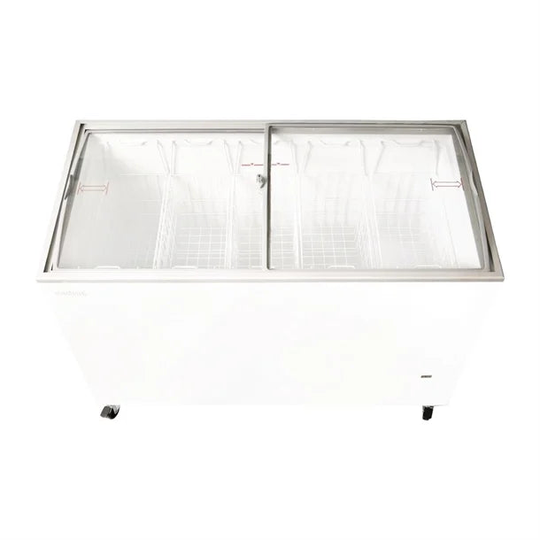 Bromic Display Chest Freezer - Curved Glass Top - 352Ltr