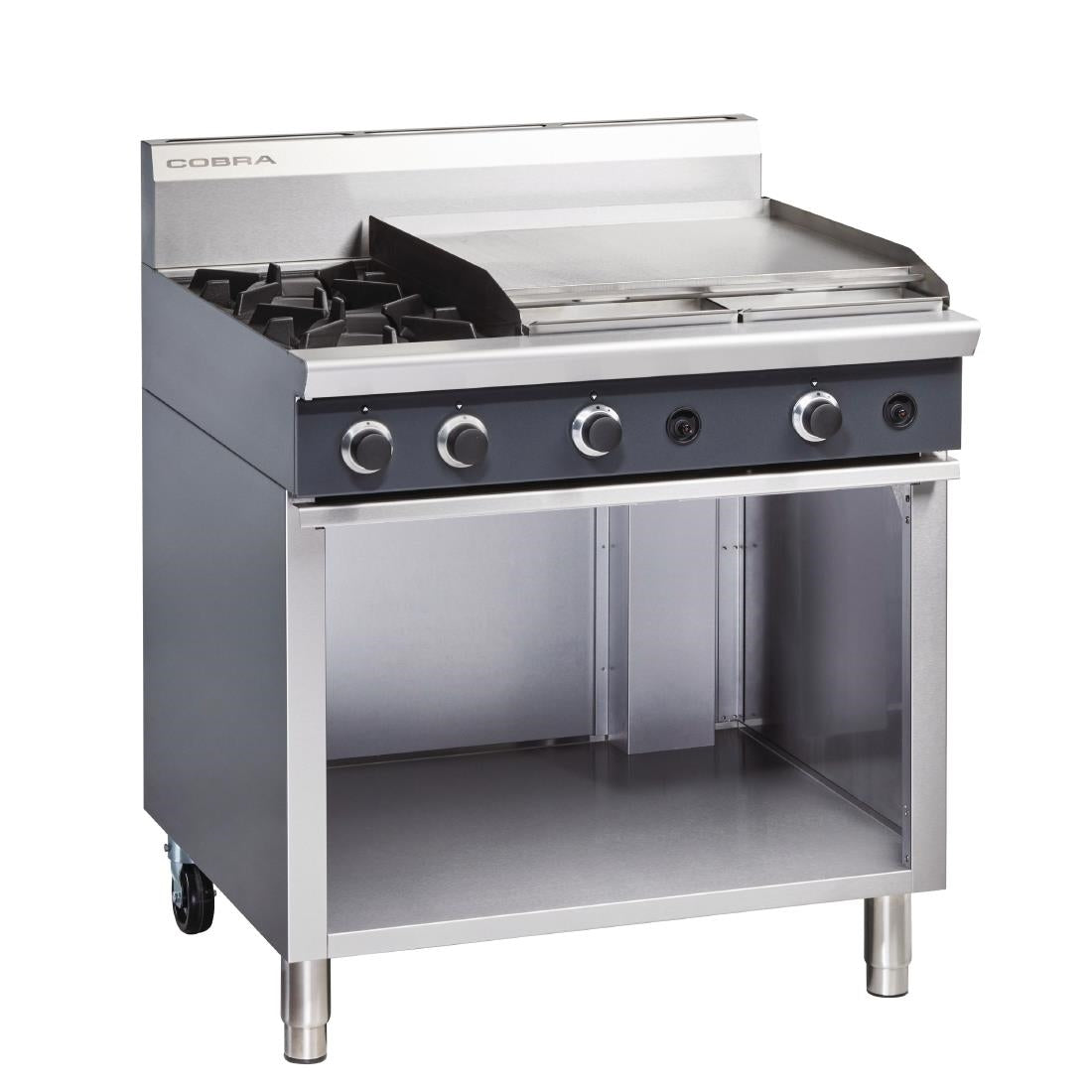 Cobra by Moffat 2 Burner LPG Cooktop with Griddle Plate C9B
