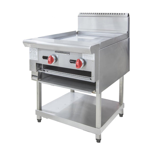 Stoddart American Range 609mm wide Combination Griddle / Salamander - NAT