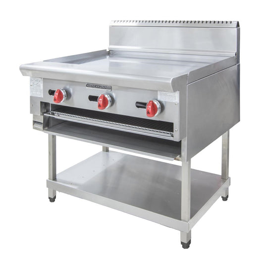 Stoddart American Range 914mm wide Combination Griddle / Salamander LPG