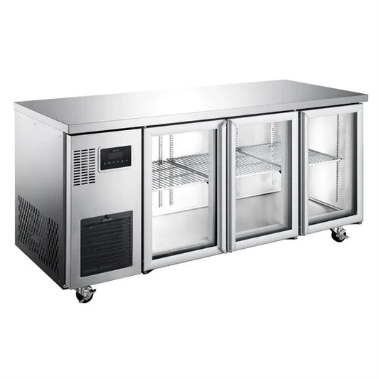Williams Topaz Three Glass Door Under Counter Refrigerator - 325Ltrs
