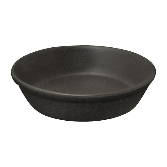 Zuma Tapas Dish Tapered Charcoal - 115mm (Box 6)