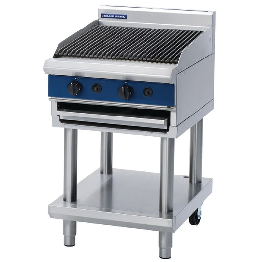 Blue Seal 600mm Gas Chargrill On Leg Stand