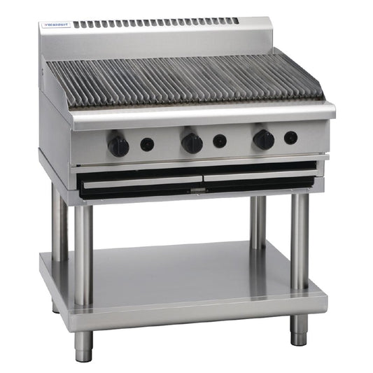 Waldorf 900mm Gas Chargrill On Leg Stand