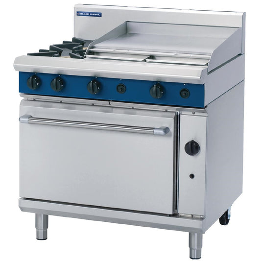 Blue Seal By Moffat 900mm Static Oven Range 2X Burners and 600mm Griddle