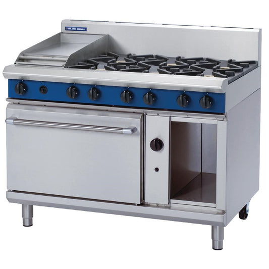 Blue Seal By Moffat 1200mm Static Oven Range 6X Burners and 300mm Griddle